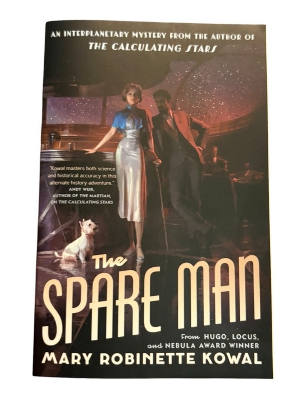 3/$20 The Spare Man by Mary Robinette Kowal - Black Cover Coffee Table Book